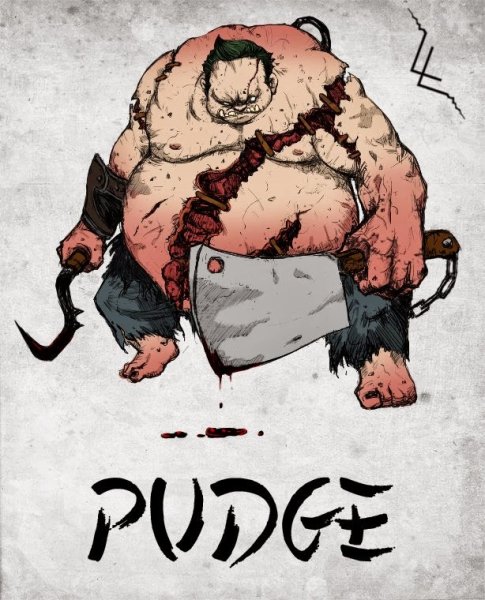 ПУДЖ дота 2 рисунок