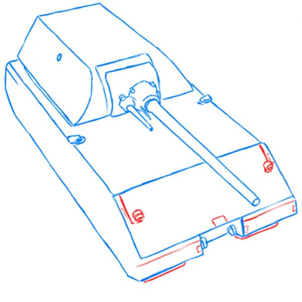 Танк рисунок реалистичный