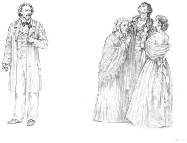 Стилизованные портреты писателей