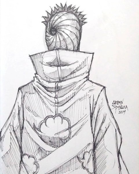 Обито скетч