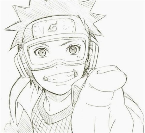 Нарисовать Обито в детстве