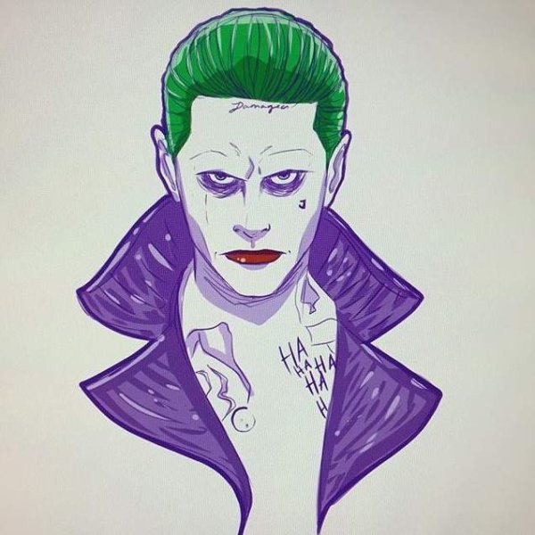 Джокер отряд самоубийц для срисовки