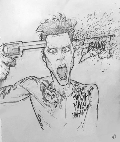 Джокер Джаред лето раскраска