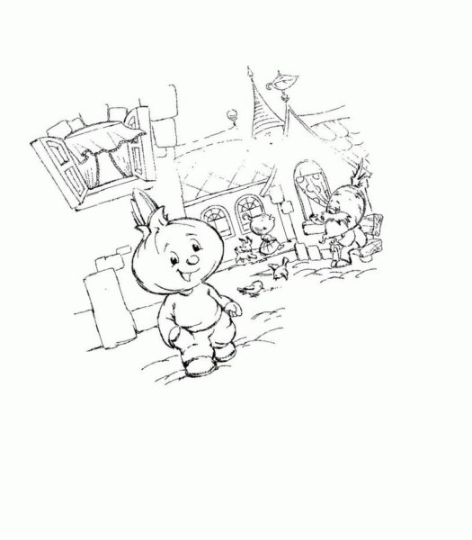 Чиполлино раскраска для детей