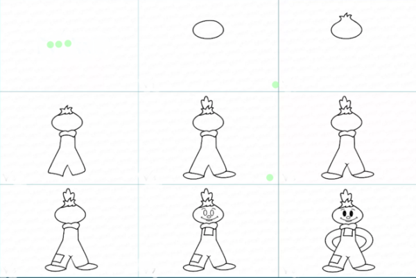 Рисунок к мультику Чиполлино