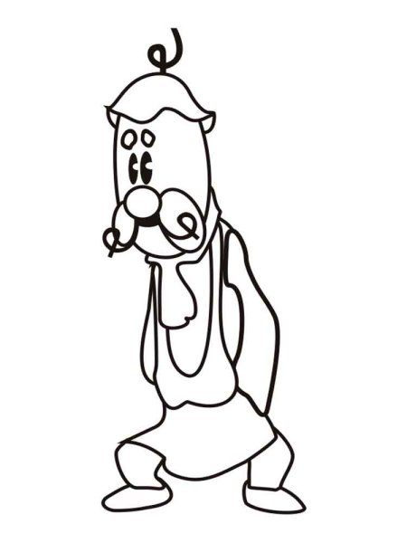 Принц лимон из Чиполлино раскраска