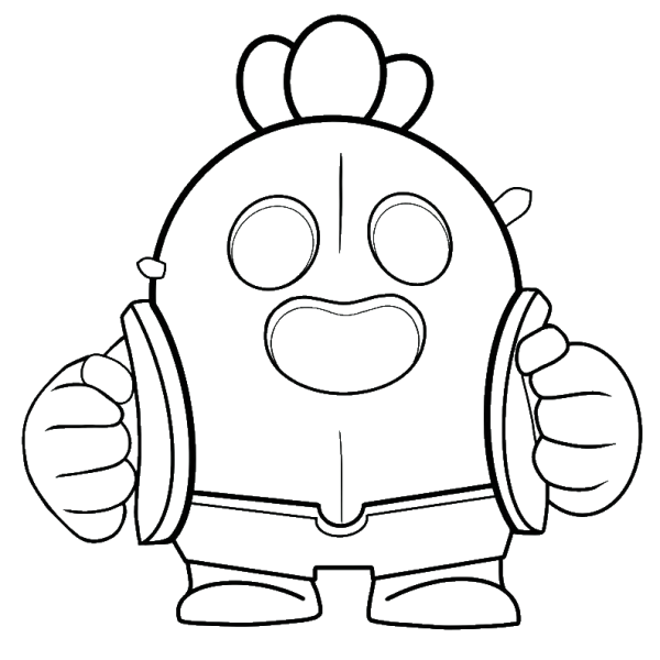 Раскраска Браво старс Спайк