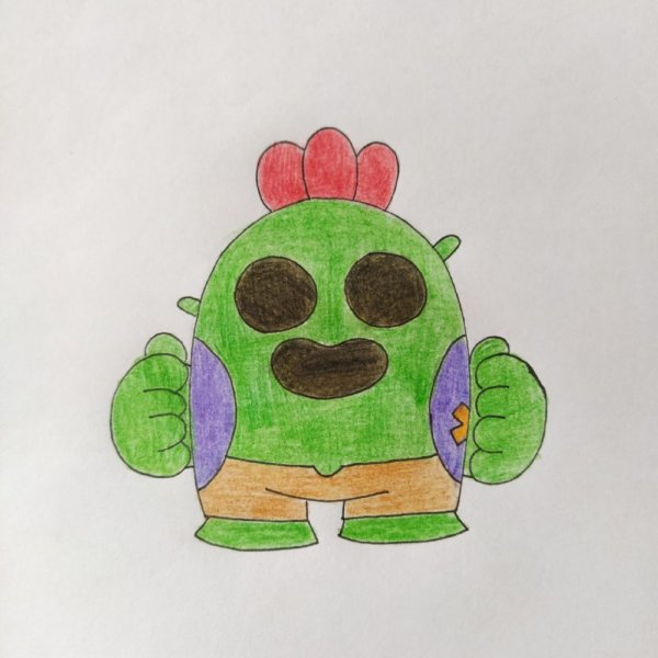 Спайк БРАВЛ сткарс раскраска