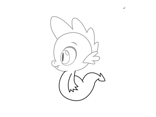 Рисунок спайка карандашом