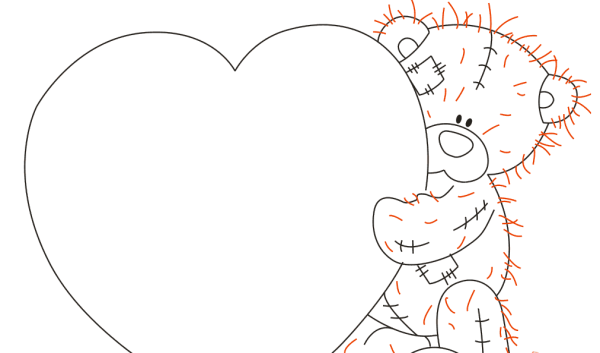 Мишка Тедди рисунок