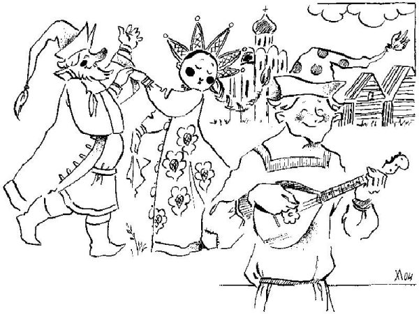 Масленица карандашом