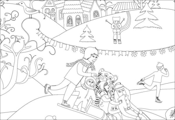 Эскизы на тему ярмарка