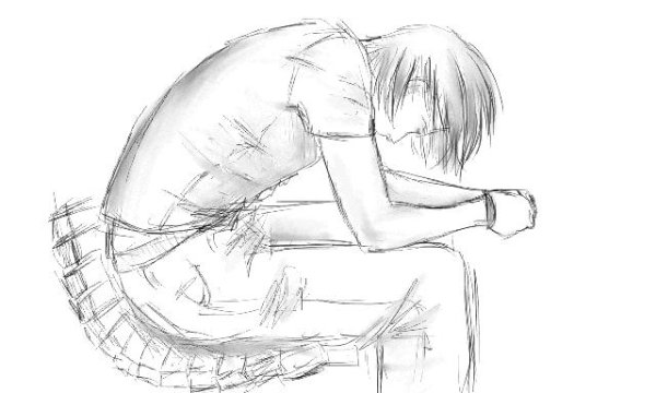 Позы для срисовки грустные