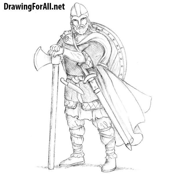 Рыцарь на колене с мечом