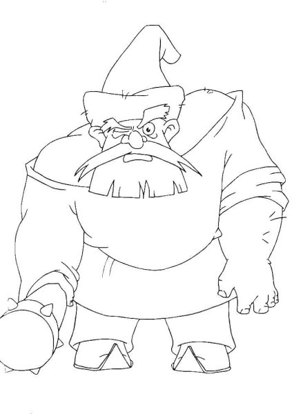 Соловей разбойник раскраска