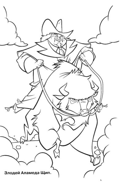 Алеша Попович и Тугарин раскраска