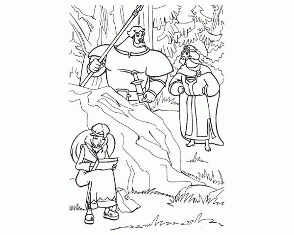 Портрет богатыря 4 класс Илья Муромец