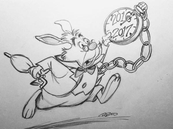 Алиса в стране чудес рисунок карандашом