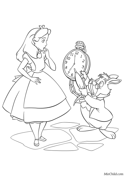 Алиса рисунок карандашом