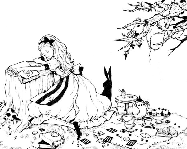 Сектчи Алиса в стране чудес