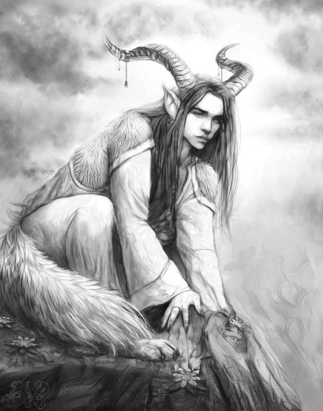 Рисунок карандашом фентез