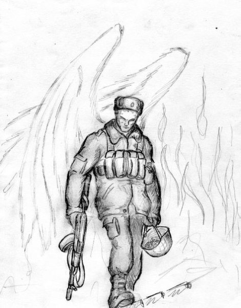 Рисунок на день ВДВ карандашом