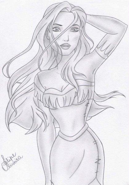 Принцесса карандашом