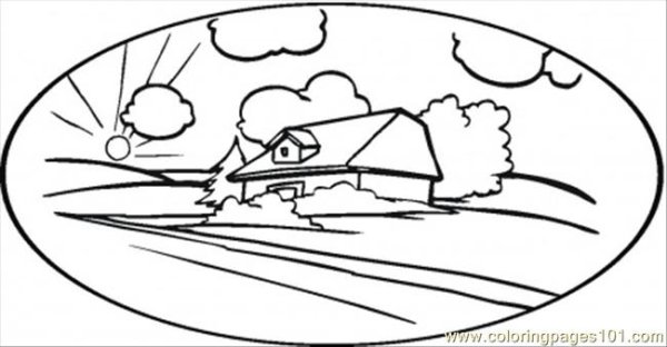 Рассвет раскраска для детей