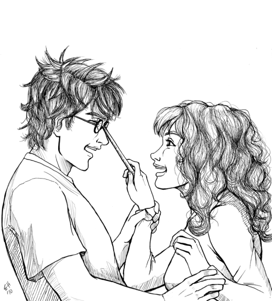 Гермиона Грейнджер портрет ручкой