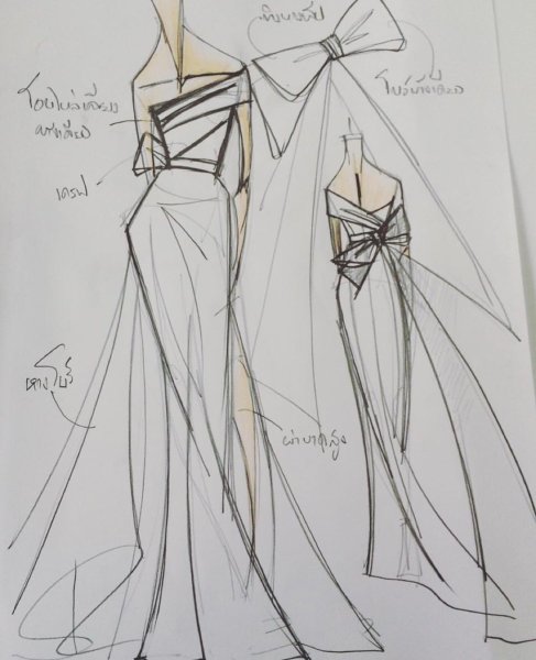 Эскизы одежды карандашом известных дизайнеров