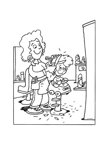 Раскраска расческа