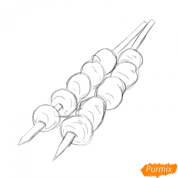 Шашлык нарисованный