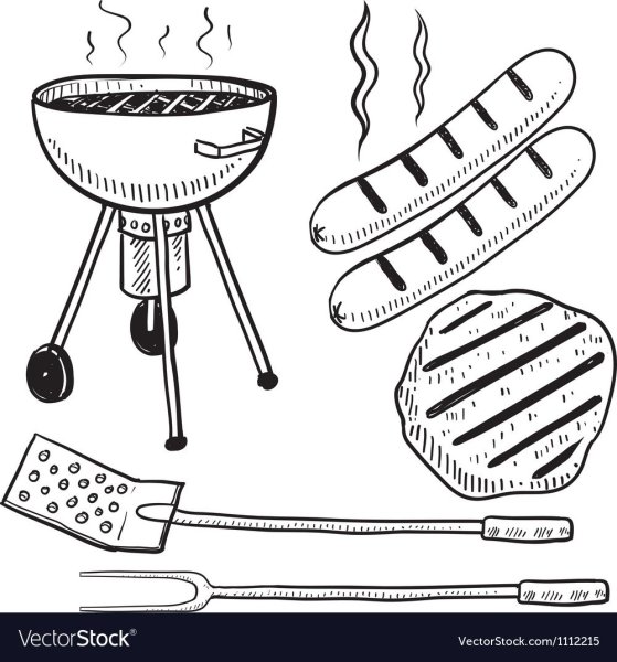 Шашлык рисованный