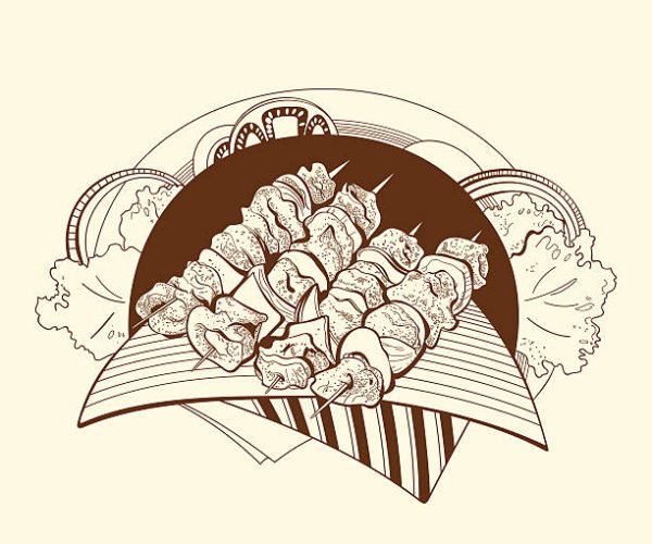 Шашлык карандашом