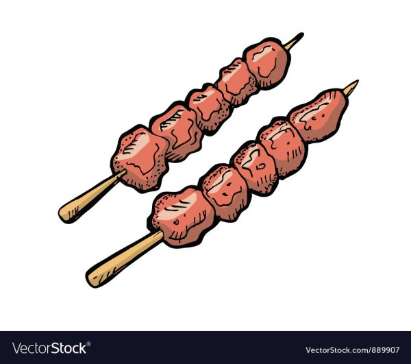 Шашлык карандашом