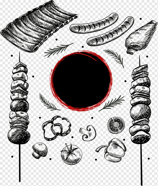 Шашлык векторное изображение