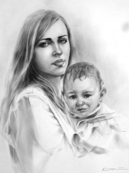 Портрет мамы легкий