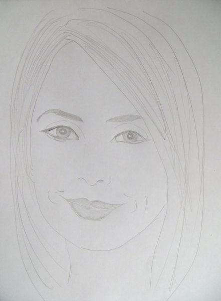 Красивый портрет мамы карандашом