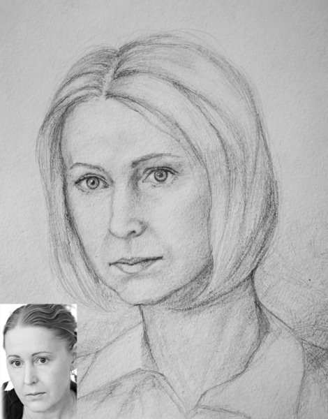 Портрет мамы рисунок карандашом
