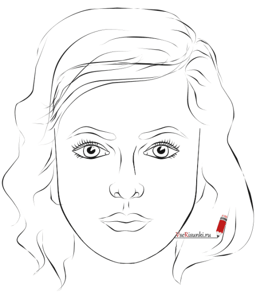 Девушка карандашом для начинающих