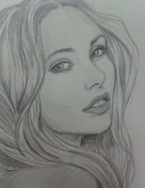 Лицо рисунок простой