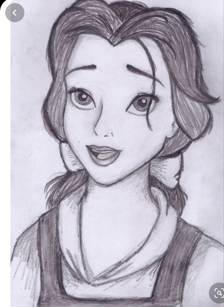 Портреты принцесс Диснея карандашом