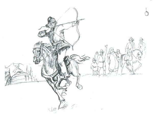 Батыр карандашом