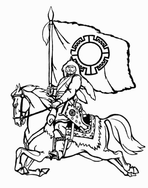 Раскраска батыр