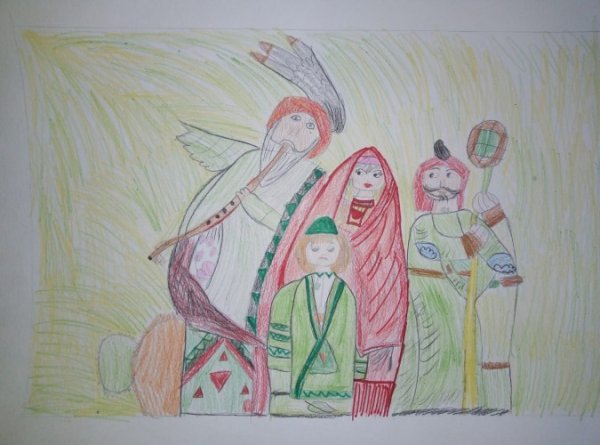 Рисунок на конкурс Урал батыр