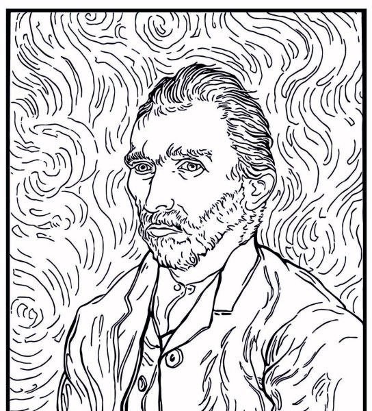 Ван Гог портрет рисунок