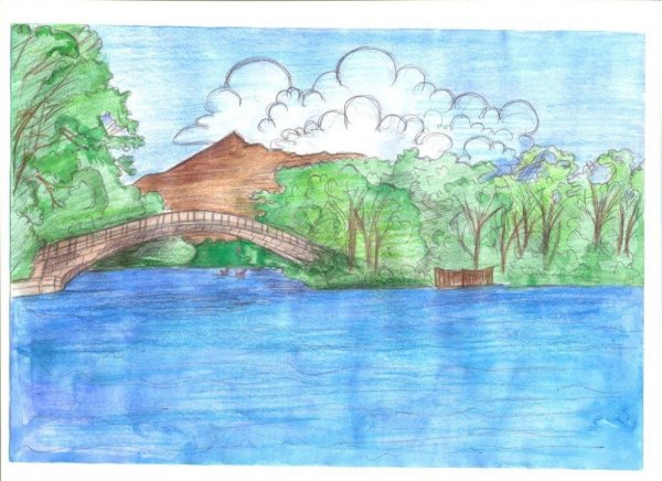 Эпический пейзаж легко