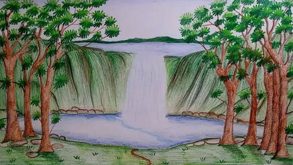 Евгений Баратынский водопад рисунок