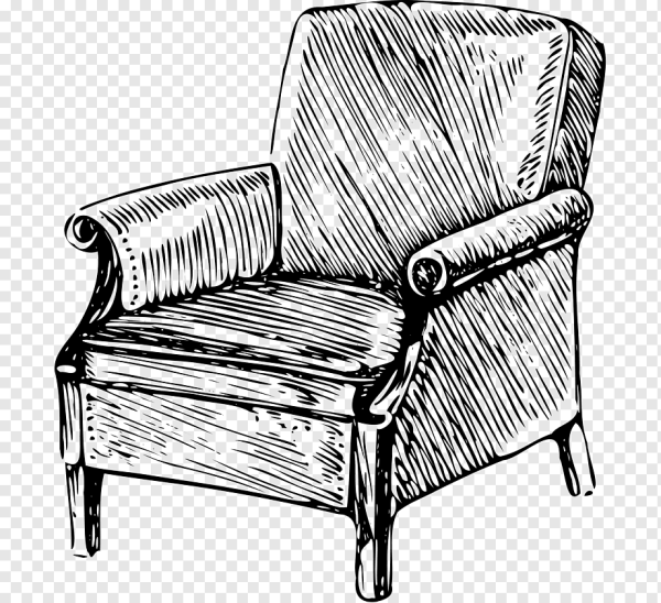 Кресло карандашом