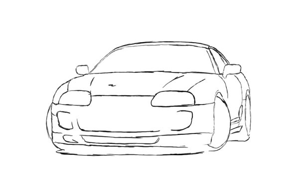 Toyota Supra a80 контур